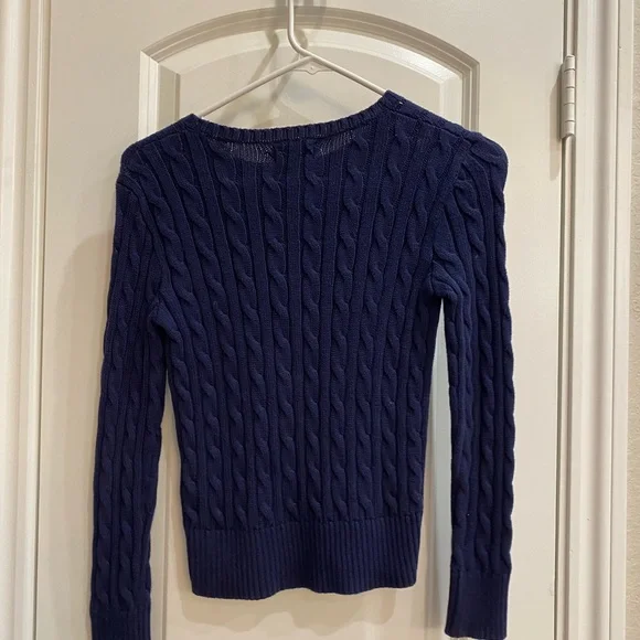 Girls Ralph Lauren Cable Knit Sweater - Picture 2 of 2